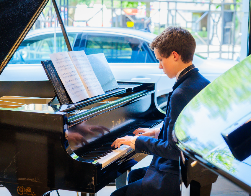 Talented Musicians Receive Bespoke Masterclass from Professional Pianist