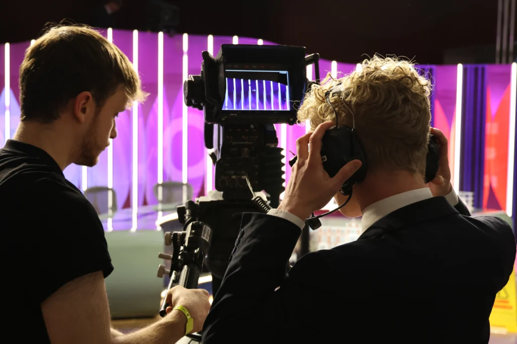 Pupils go behind the scenes with the BBC Question Time crew 