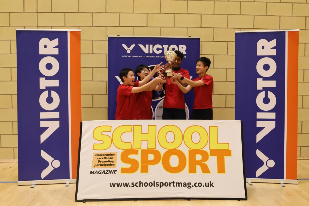 U14 team lifts badminton trophy
